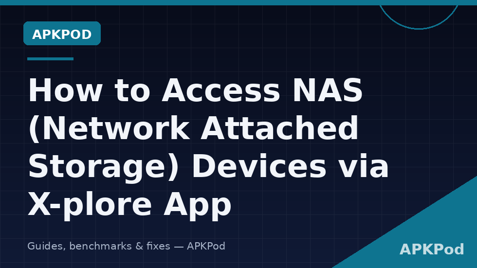 Access NAS storage Xplore file manager LAN server entry showing NAS IP address, shared folders and user permissions
