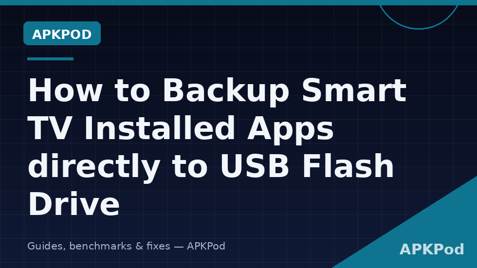 Installed Smart TV apps being backed up as APK files to a USB flash drive in X-plore