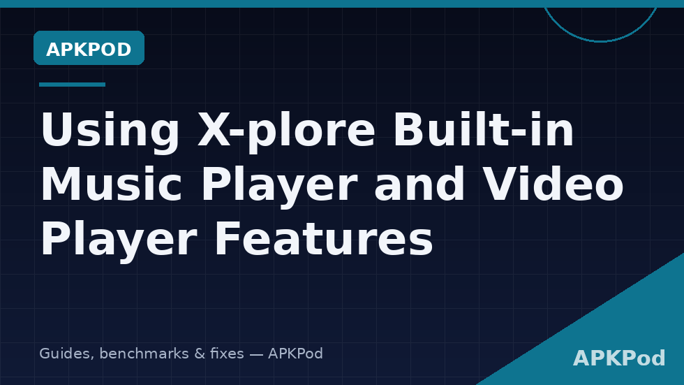 Built in music video player Xplore streaming from network share