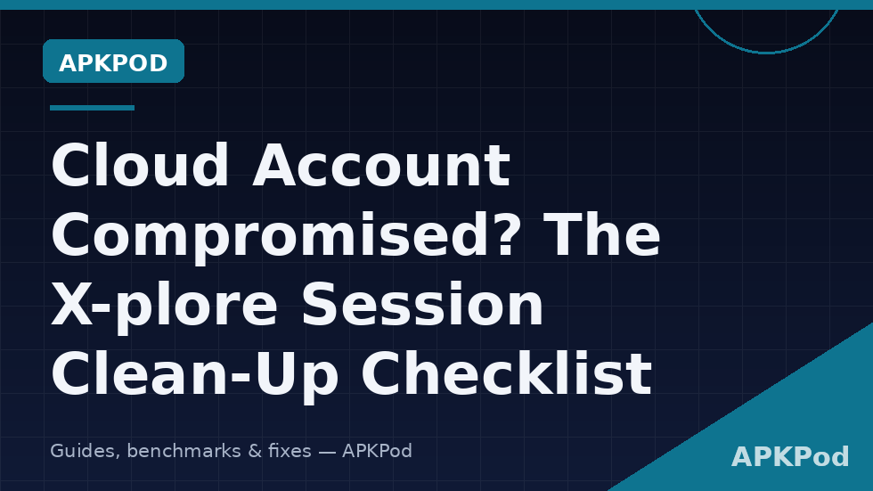 X-plore screen with cloud entries removed during a compromised account clean-up before being added again