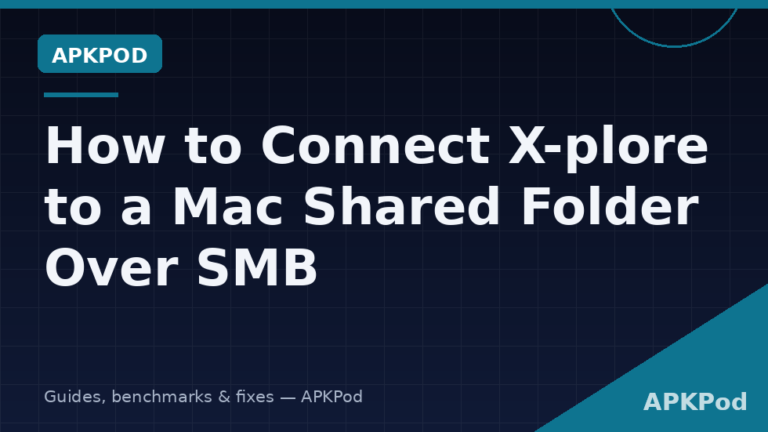How to Connect X-plore to a Mac Shared Folder Over SMB