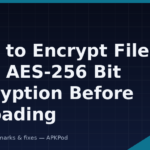How to Encrypt Files with AES-256 Bit Encryption Before Uploading