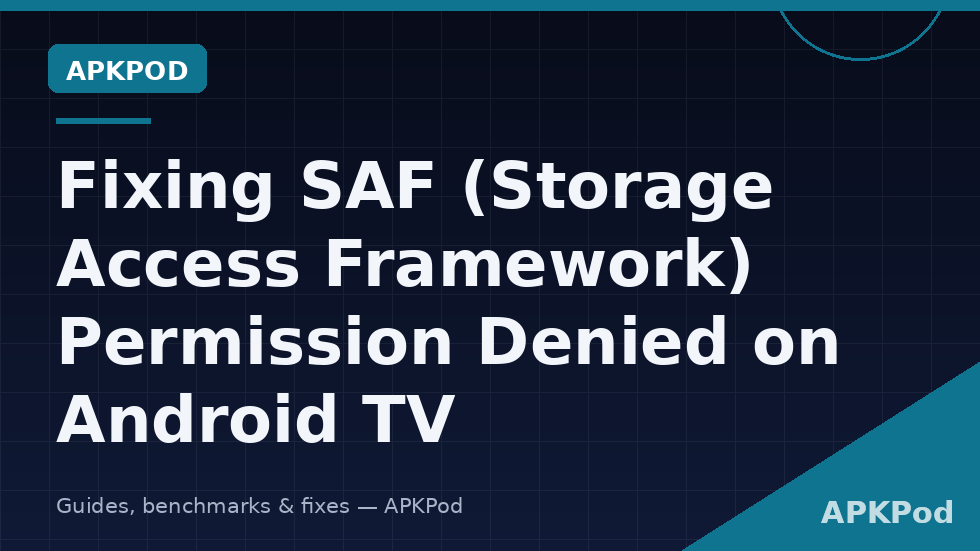 Storage Access Framework permission picker granting a folder to X-plore on Android TV