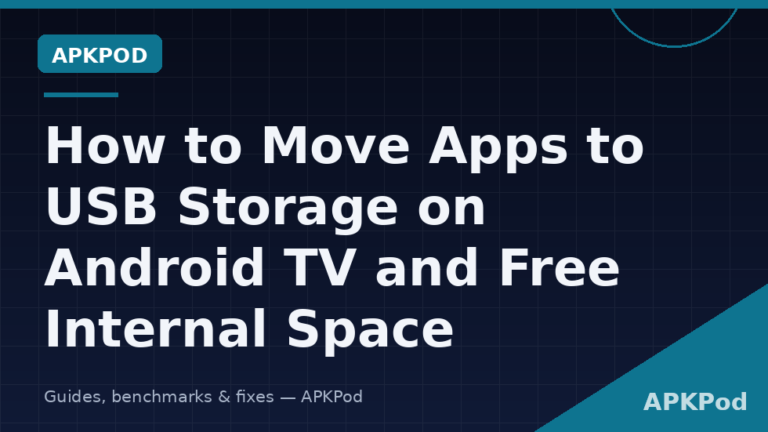 How to Move Apps to USB Storage on Android TV and Free Internal Space