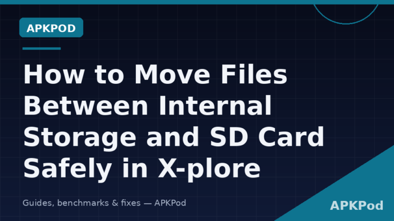 How to Move Files Between Internal Storage and SD Card Safely in X-plore