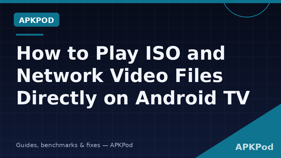 ISO disc image and network video files opened from X-plore on Android TV