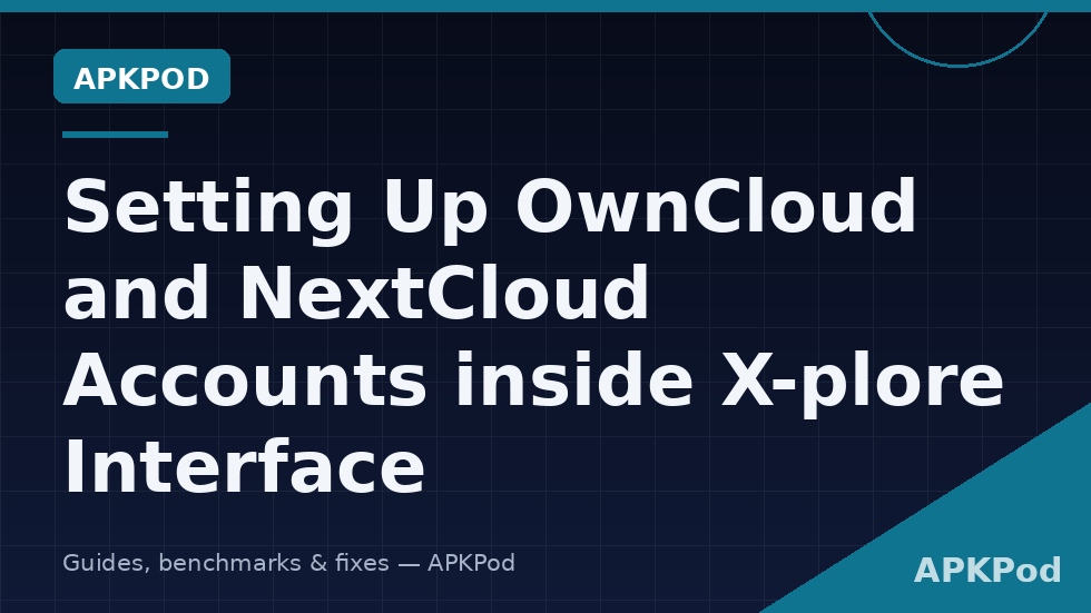 Diagram of X-plore connecting to a Nextcloud server over WebDAV using an app password