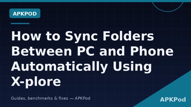 How to Sync Folders Between PC and Phone Automatically Using X-plore