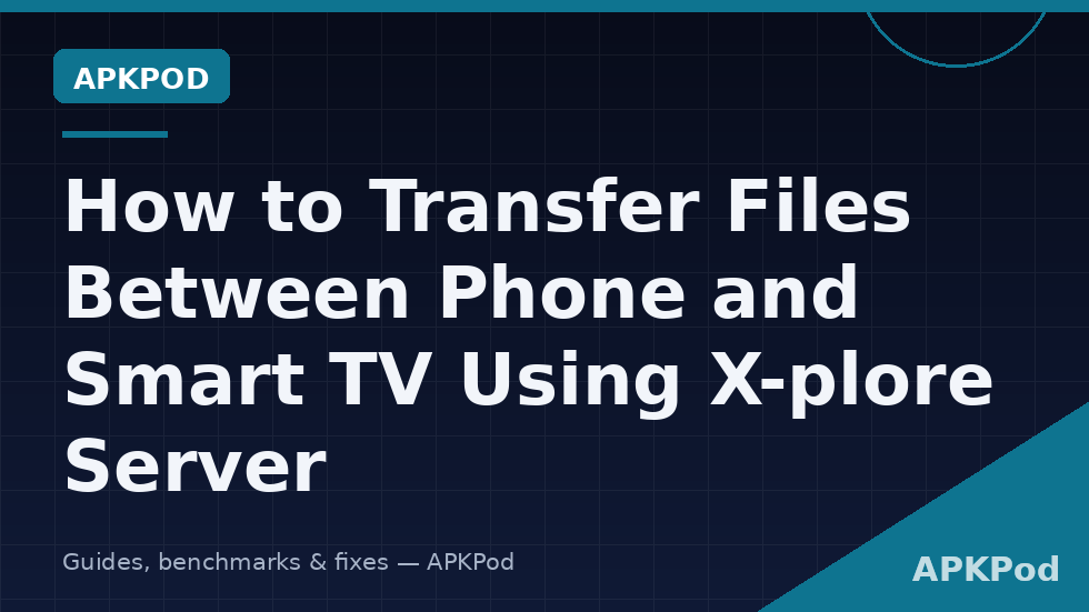 Phone sending files over Wi-Fi to a Smart TV using the X-plore Wi-Fi file server