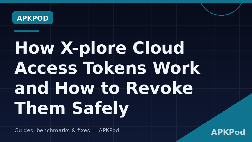 X-plore cloud storage screen beside a provider connected-apps page where the X-plore access token is revoked